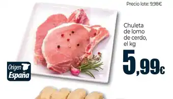 Unide Market Chuleta de lomo de cerdo oferta