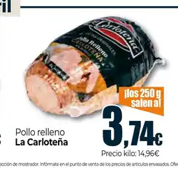 Unide Market LA CARLOTEÑA Pollo relleno oferta