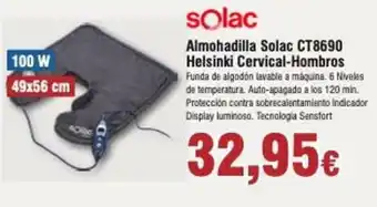 FROIZ Solac Almohadilla CT8690 Helsinki Cervica Hombros oferta