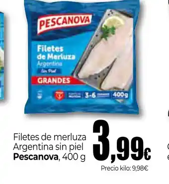 Unide Market PESCANOVA Filetes de merluza Argentina sin piel oferta