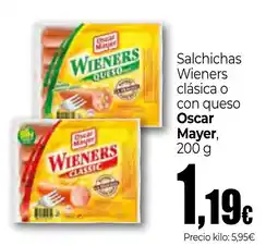 Unide Market OSCAR MAYER Salchichas Wieners clásica o con queso oferta