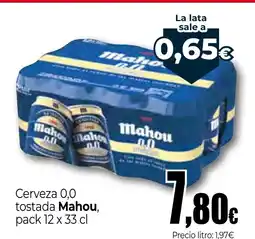Unide Market MAHOU Cerveza 0,0 tostada oferta
