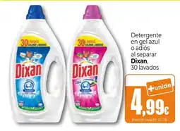 Unide Market DIXAN Detergente en gel azul o adiós al separar oferta