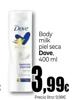Unide Market DOVE Body milk piel seca oferta