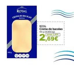 Hiper Usera ROYAL Crema de bacalao oferta