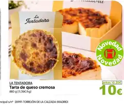 Hiper Usera LA TENTADORA Tarta de queso cremosa oferta