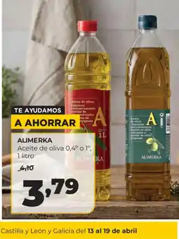Alimerka ALIMERKA Aceite de oliva 0,4° o 1° oferta