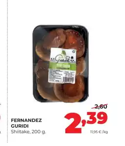 Alimerka FERNANDEZ GURIDI Shiitake oferta