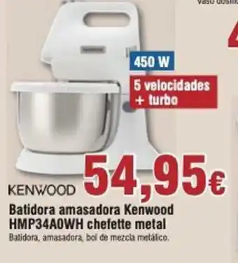 FROIZ Kenwood Batidora amasadora HMP34A0WH chefette metal oferta