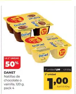 Alimerka DANET Natillas de chocolate o vainilla oferta