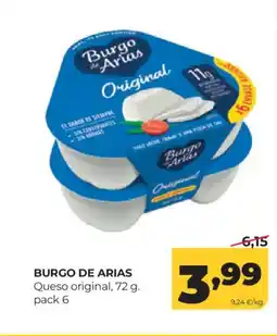 Alimerka BURGO DE ARIAS Queso original oferta