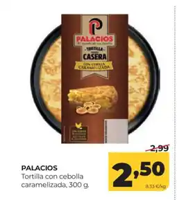 Alimerka PALACIOS Tortilla con cebolla caramelizada oferta
