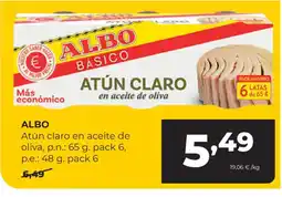 Alimerka ALBO Atún claro en aceite de oliva oferta