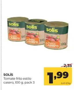 Alimerka SOLÍS Tomate frito estilo casero oferta