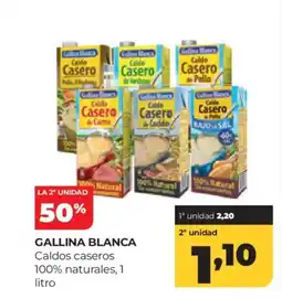 Alimerka GALLINA BLANCA Caldos caseros 100% naturales oferta