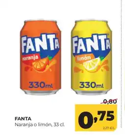 Alimerka FANTA Naranja o limón oferta