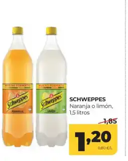 Alimerka SCHWEPPES Naranja o limón oferta