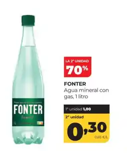 Alimerka FONTER Agua mineral con gas oferta