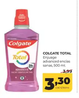 Alimerka COLGATE TOTAL Enjuage advanced encías sanas oferta