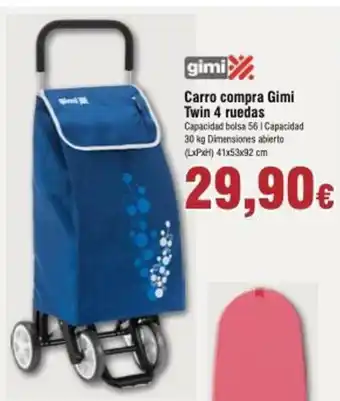 FROIZ Gimi Carro Compra Twin 4 ruedas oferta