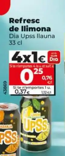 Dia DIA UPSS Refresc de llimona oferta