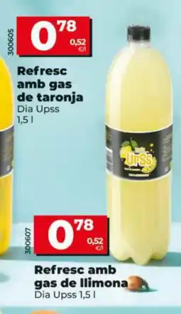 Dia DIA UPSS Refresc amb gas de llimona oferta