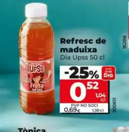 Dia DIA UPSS Refresc de maduixa oferta