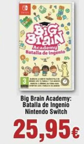 FROIZ Big Brain Academy: Batalla de Ingenio Nintendo Switch oferta