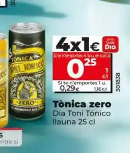 Dia DIA TONI TÓNICO Tònica zero oferta