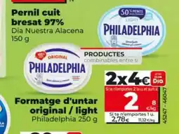 Dia PHILADELPHIA Formatge d'untar original / light oferta