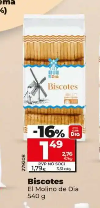 Dia EL MOLINO DE DIA Biscotes oferta