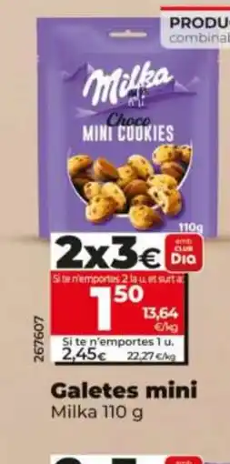 Dia MILKA Galetes mini oferta