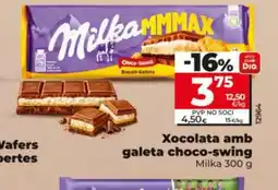 Dia MILKA Xocolata amb galeta choco-swing oferta