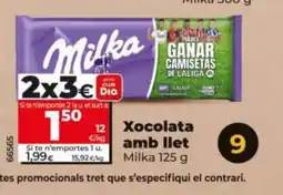 Dia MILKA Xocolata amb llet oferta