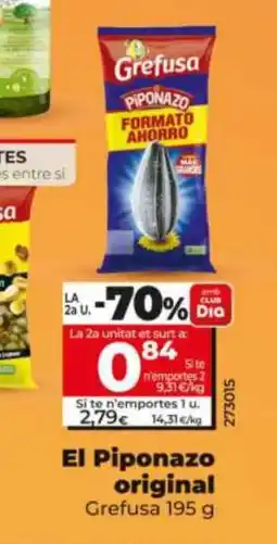 Dia GREFUSA El Piponazo original oferta