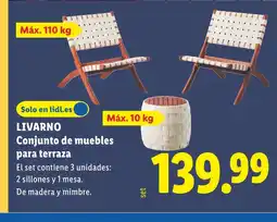 Lidl LIVARNO Conjunto de muebles para terraza oferta