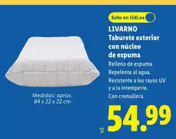 Lidl LIVARNO Taburete exterior con núcleo de espuma oferta