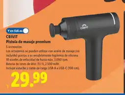 Lidl CRIVIT Pistola de masaje premium oferta