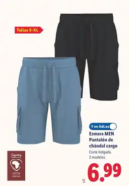 Lidl ESMARA MEN Pantalón de chándal cargo oferta