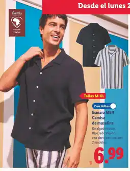 Lidl ESMARA MEN Camisa de muselina oferta