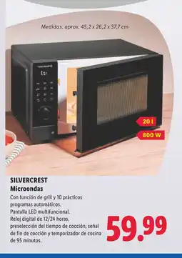 Lidl SILVERCREST Microondas oferta