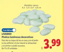 Lidl LIVARNO Piedras luminosas decorativas oferta
