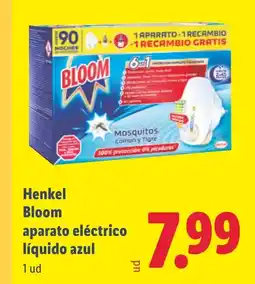 Lidl Henkel Bloom aparato eléctrico líquido azul oferta