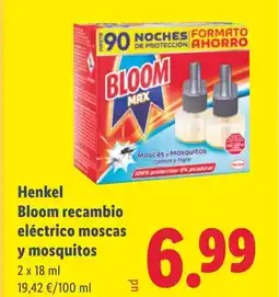 Lidl Henkel Bloom recambio eléctrico moscas y mosquitos oferta