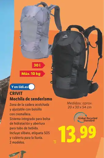 CRIVIT Mochila de senderismo