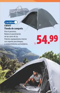 Lidl CRIVIT Tienda de campaña oferta