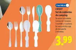 Lidl CRIVIT Set de cubiertos de camping oferta