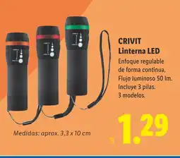 Lidl CRIVIT Linterna LED oferta