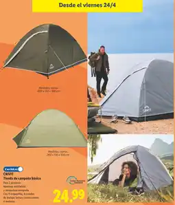 Lidl CRIVIT Tienda de campaña básica oferta