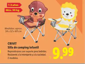 CRIVIT Silla de camping infantil